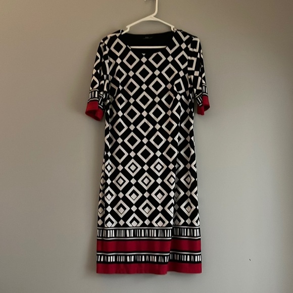 R & K red and black dress size 10 - Picture 1 of 4